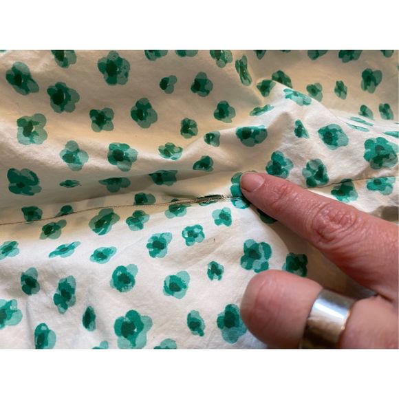 Rebecca Taylor Emerald Daisy Faux Wrap Skirt, Size 8, MSRP $295 - Picture 10 of 12